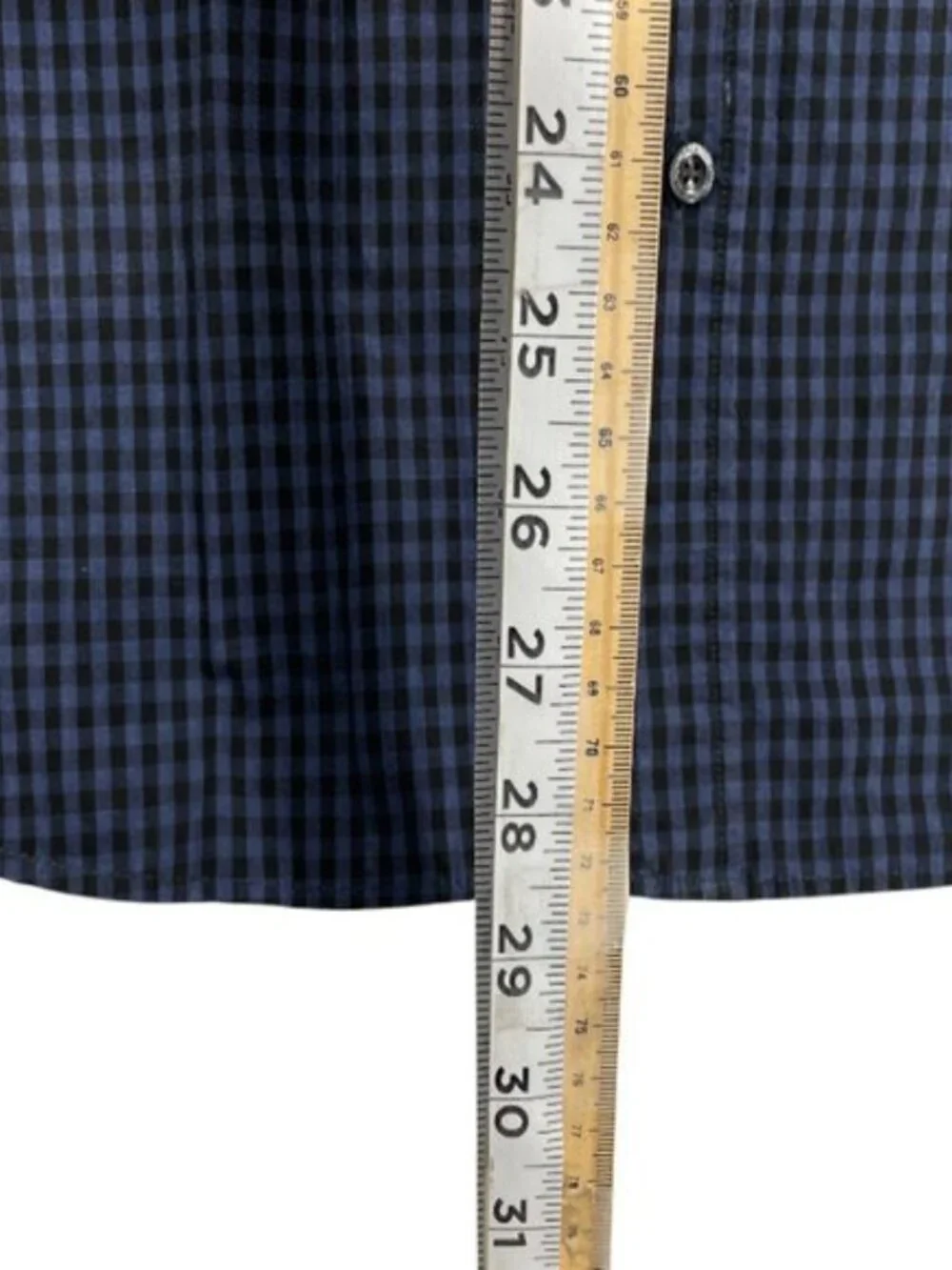 The North Face Blue Plaid Cotton Long Sleeve Button Down Shirt Men's M